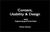 HMQ AG: Content, Usability & Design