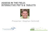 Interactive pdfs assessing in the field