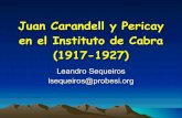 Juan Carandell en el Instituto de Cabra (1917 - 1927)