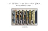 HCAL radioactive source driver control system