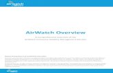 AirWatch Solution Overview
