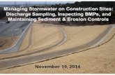 Managing Stormwater on Construction Sites