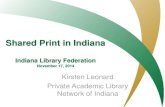 Shared Print in Indiana - Kirsten Leonard ILF Nov 2014