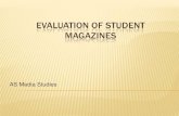 Evaluation of student magazines