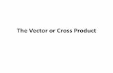 The vector or cross product