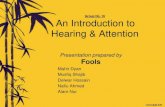 Hearing and attention presentation. TESOL, Socio-Linguistics. by Fools