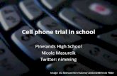 Cell phone trial in school edtechconf