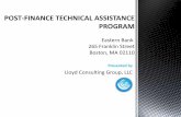 Post Finance Technical Assistance - Program