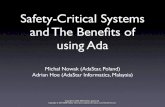 Safety-Critical Systems and The Benefits of Using Ada