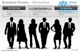 How to make create business people silhouettes powerpoint presentation slides and ppt templates graphics clipart