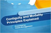 Contiguity modality_principles