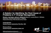 A Solution for Identifying the Root Cause of Problems in IT Change Management