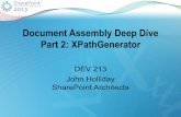 SPEVO13 - Dev213 - Document Assembly Deep Dive Part 2