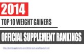2014's Top 10 Best Weight Gainers