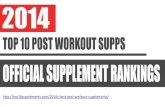 2014's Top 10 Best Post Workout Supplements