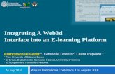 Integrating A Web3d Interface into an E-learning Platform