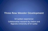 1410 -  Three Row Weeder Development in Sri Lanka