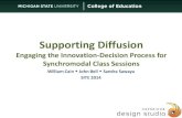 Supporting diffusion: Engaging the innovation-decision process for synchromodal class sessions