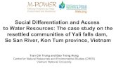 Social Differentiation and Access to Water Resources