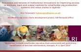 Successes and failures of institutional innovations for improving access to services, input and output markets for smallholder pig production systems and value chains in Uganda