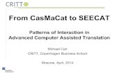From CasMaCat to SEECAT: Patterns of Interaction in Advanced Computer-Assisted Translation