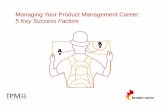 Managing Your Product Management Career