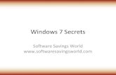 Software savings world windows seven