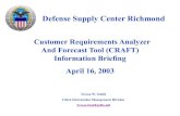 Defense Supply Center Richmond Customer Requirements Analyzer ...