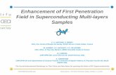 Antoine - Enhancement of First Penetration Field in Superconducting Multi-layers Samples