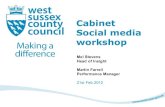 Social media West Sussex County Council Cabinet presentation