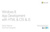 Windows 8 App Development with HTML & CSS & JS