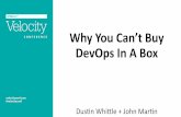 Why You Can't Buy DevOps In A Box