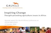 Inspiring change. Thought provoking agriculture issues in africa