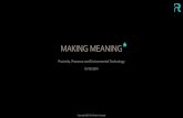 Making Meaning. Proximity, Presence and The Internet of Things.