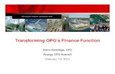 Transforming OPG’s Finance Function - Donn Hanbidge, Ontario Power Generation Inc.