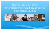 DARS review for Leadership Studies (ISLE)
