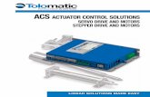 ACS  Controller - Stepper Driver or Servo Driver creates low cost, easy to use electric actuator solutions.