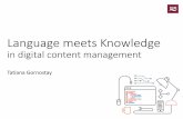 Tatiana Gornostay: Language Meets Knowledge in Digital Content Management