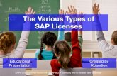The Various Types of SAP Licenses