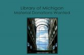Donations Library of Michigan