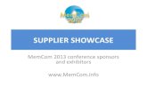 Memcom 2013 membership organisation supplier showcase final version