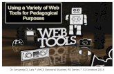 Using a Variety of Web Tools for Pedagogical Purposes (AHCE PD session)
