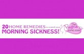 20 Home Remedies To Control Your Morning Sickness!