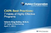 Xybion Webinar - 7 Habits of Highly Effective CAPA Programs
