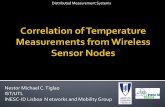 Correlation Analysis of Temperature Measurements from Wireless Sensor Nodes