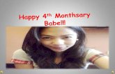 Happy 4th monthsary babe!!! ppt