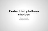 Embedded platform choices