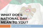 What Does National Day Mean To You?