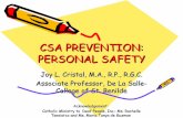 Csa prevention personal safety