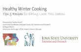 Healthy winter cooking powerpoint november 2014 carolyn dbq county extension